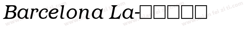 Barcelona La字体转换